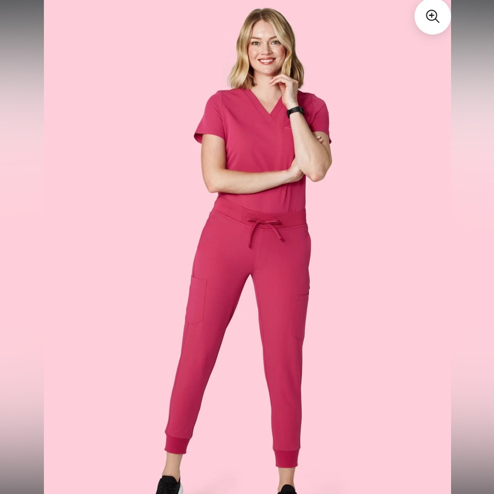 Mandala Women’s Scrub Set in Deep Magenta- Can be Sold as a Set or Separately